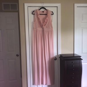 Target Merona Maxi Dress Pink Ruffle XL
